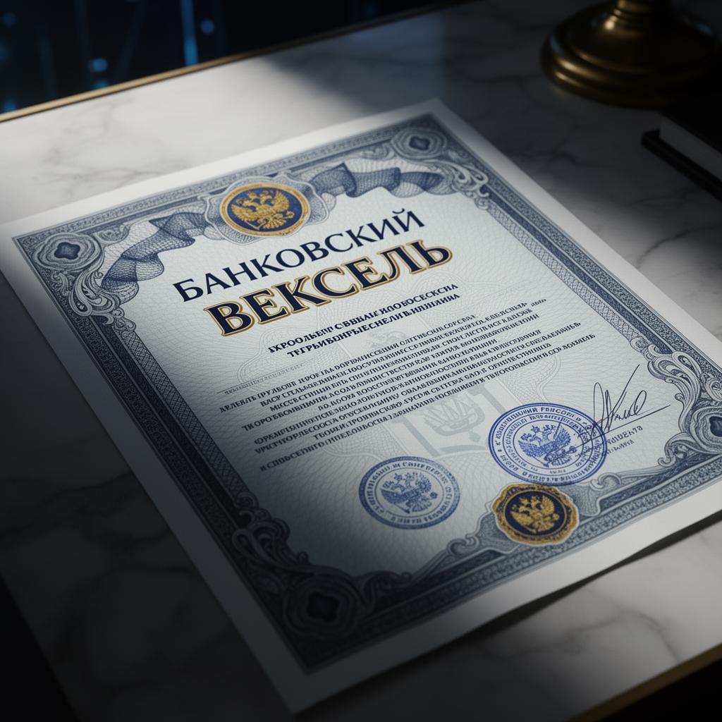 Банковский вексель — образец документа
